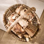 Rutana Wicker Log Carrier With Handle, thumbnail 3 of 4