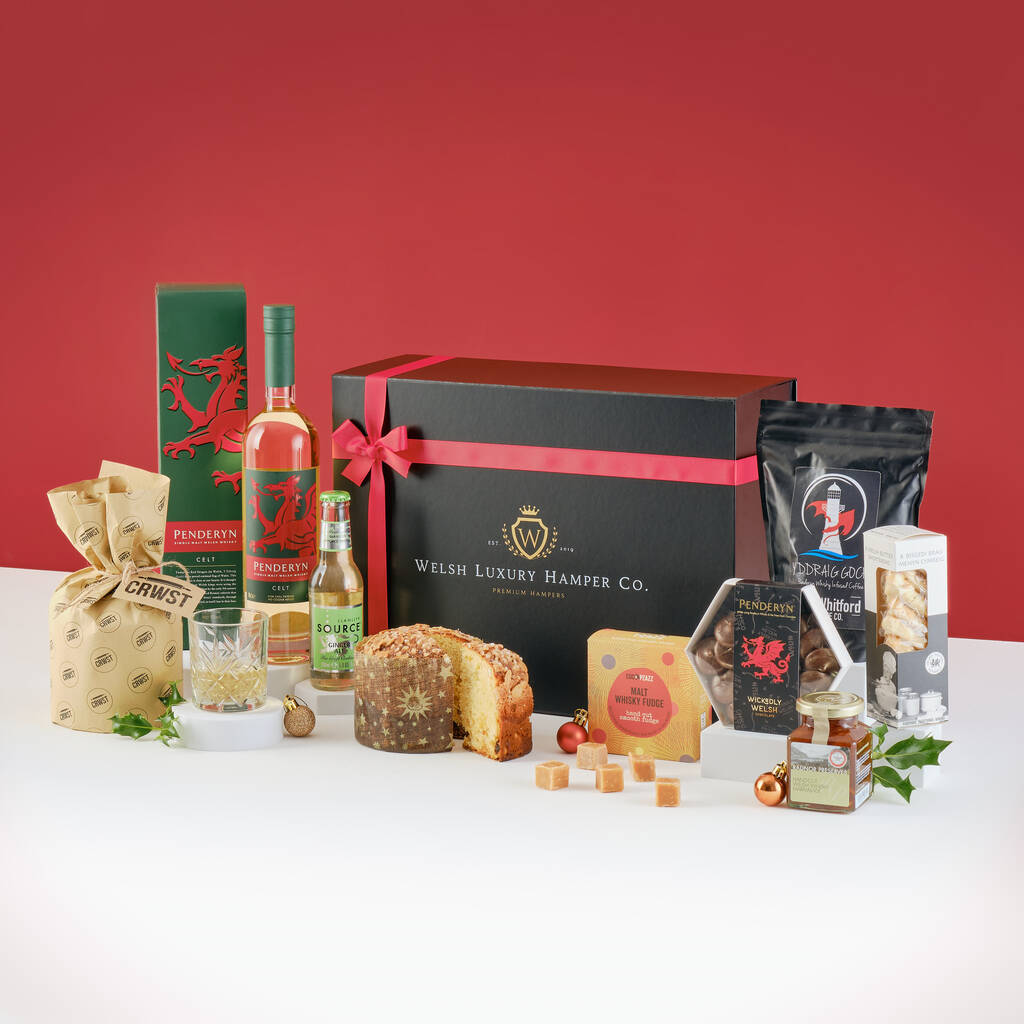 Festive Penderyn Whisky Gift By Welsh Luxury Hamper Company ...