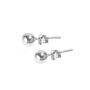 Sterling Silver Ball Stud Earrings, thumbnail 2 of 8