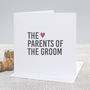 'Parents Of The Groom' Bold Wedding Thank You Card, thumbnail 1 of 1