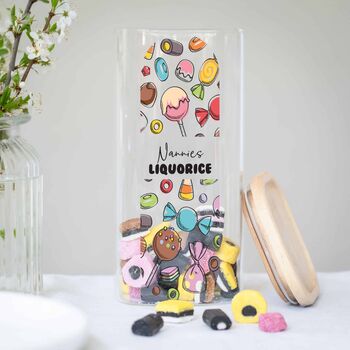 Personalised Glass Liquorice Sweets Jar, 3 of 4