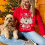 Personalised Merry Woofmas Dog Lover Christmas Jumper, thumbnail 4 of 12