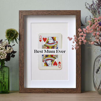 Mum Is Queen Personalised Playing Card Gift Print, 2 of 9