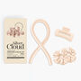 Silver Cloud Caramel Satin Heatless Curler Set, thumbnail 2 of 6