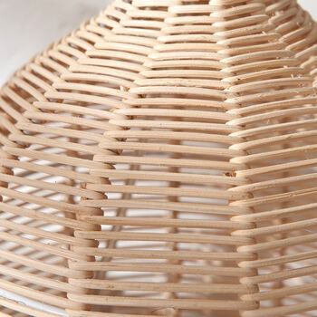 Natural Wicker Table Lamp With Shade, 11 of 11