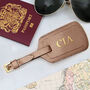 Luxury Italian Leather Personalised Luggage Tag, thumbnail 5 of 8