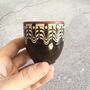 Pair Of Ceramic Tequila Shot Glasses In Coffee Colour, thumbnail 2 of 4