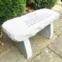 Personalised Engraved Stone Memorial Bench, thumbnail 9 of 11