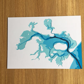 Poole Harbour Bathymetric Map, 2 of 7