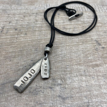 Personalised Double Tag Necklace, 3 of 6