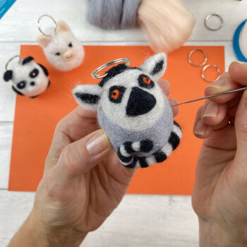 Needle Felting Kit, Mini Pets. Llama, Panda And Lemur, 5 of 12