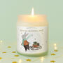 Walking In A Winter Wonderland Scented Candle • White Jar Candle • Little Bear Co • Festive Gift, thumbnail 1 of 2