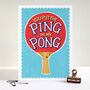 Ping Pong Love Card, thumbnail 3 of 4