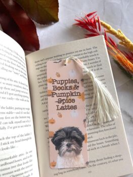 Autumn Themed Personalised Pet Bookmark, 2 of 10