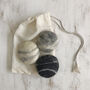 Fair Trade Wool Felted Soap Marble Pebble 3pc Gift Set, thumbnail 6 of 12