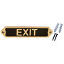 Personalised Exit Sign Vintage Style Brass Door Plaque, thumbnail 5 of 7