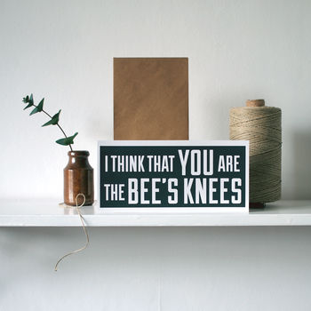 I Think That You Are The Bee's Knees Flat Card, 3 of 3