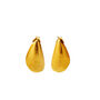 Gold Plated Mussel Shell Earrings, thumbnail 1 of 3