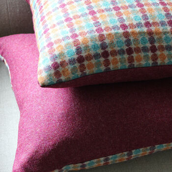 Multi Spot Mulberry Wool Cushion, 4 of 4