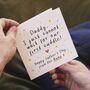 Dad To Be Cute Father's Day Card From Bump, thumbnail 1 of 8