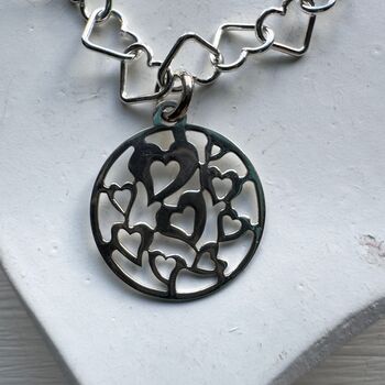 Many Hearts Bracelet Sterling Silver, 3 of 6