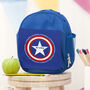 Personalised Superhero Blue Lunch Bag, thumbnail 1 of 10