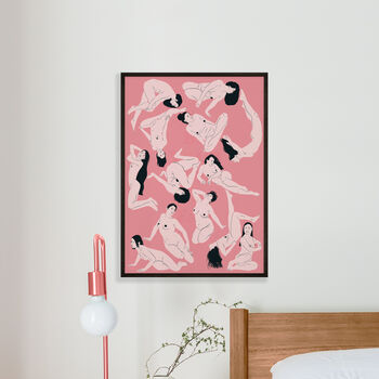 A3 Pink Body Positive Art Poster, 2 of 2