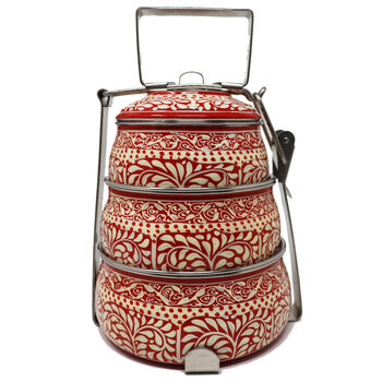 Hand Painted Indian Tiffin Lunch Box, 12 of 12