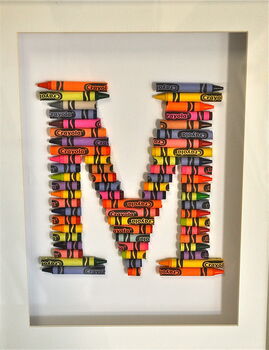 Personalised Handmade Crayola Letter, 6 of 6