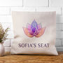 Personalised Colourful Lotus Cushion Cover, thumbnail 1 of 3
