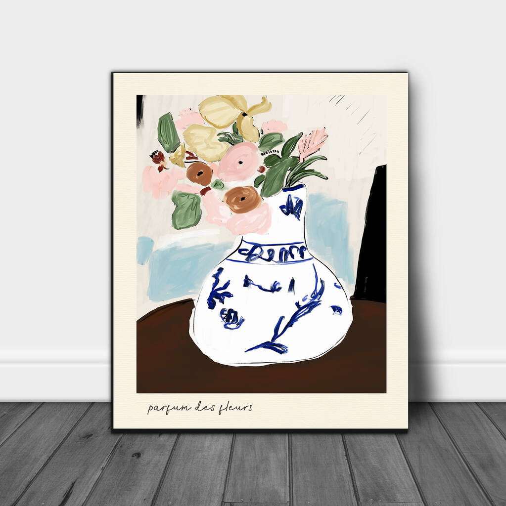 Flower Vase Print By Stanley Street Studio