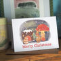 Christmas Rabbit And Guinea Pig Card, thumbnail 1 of 2