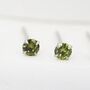 Sterling Silver August Birthstone Earrings, thumbnail 5 of 12