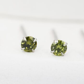 Sterling Silver August Birthstone Earrings, 5 of 12