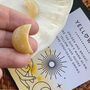 Joyful Yellow Jade Moon Crystal With Gift Message, thumbnail 3 of 3