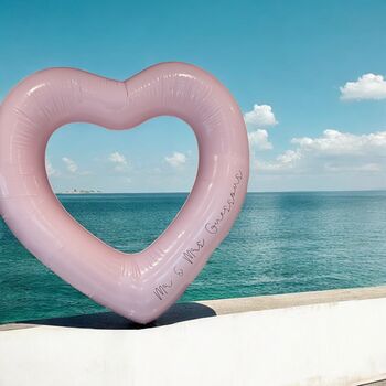 Personalised Pink Heart Pool Float, 4 of 4