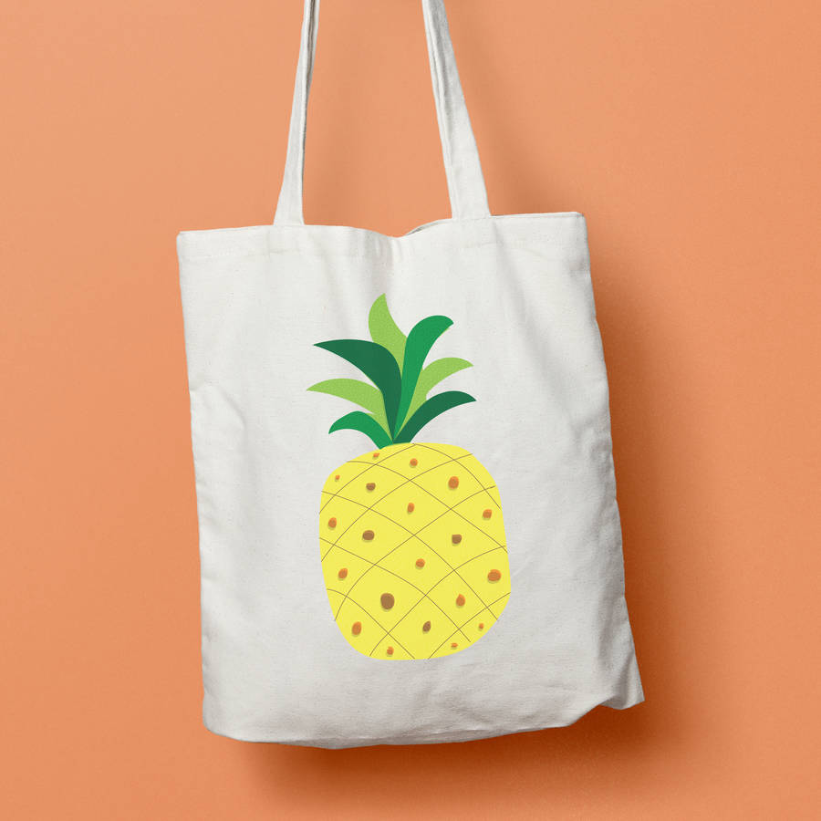 pineapple tote bag by create yourself designs ltd | notonthehighstreet.com