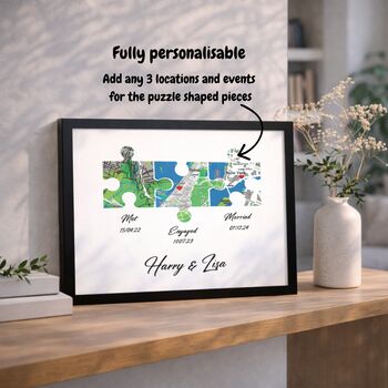 Wedding Anniversary Gifts Couples Love Story Print, 2 of 6