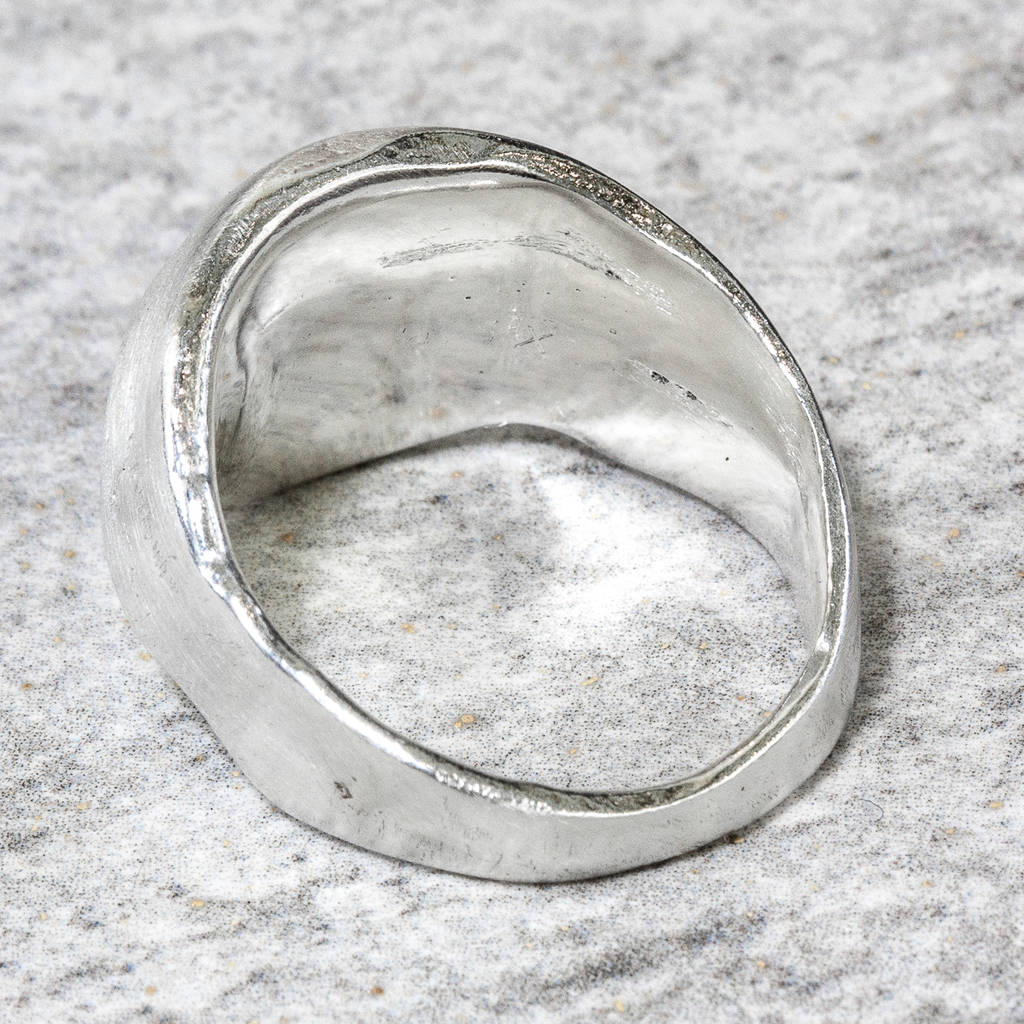 Sterling Silver Sand Cast Boulder Ring By The Jewellery Boutique ...