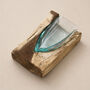 Triangular Molten Glass Vase And Decorative Centrepiece, thumbnail 3 of 6