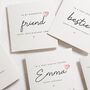 Best Friend Personalised Birthday Card For Her, thumbnail 2 of 8