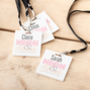 Custom Printed White Acrylic Branded Event Lanyards, thumbnail 1 of 2