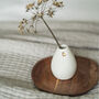 Porcelain Bud Vase With An Embossed Heart, thumbnail 1 of 12
