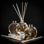 Glass Botanical Reed Diffuser, Lily Rose Scent, thumbnail 3 of 5