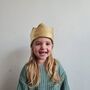 Reversible Quilted And Gold Baby And Child Crown, thumbnail 1 of 7