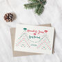 Pearls And Bow Swag Christmas Tree Wedding Card Or Save The Date Card, thumbnail 1 of 2
