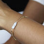 Long Irregular Biwa Pearl Chunky Chain Bracelet, thumbnail 1 of 8
