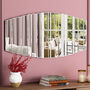55 X110 Cm Wall Mirror Curved Flat Splicing Accent Mirror, thumbnail 1 of 8