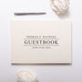Personalised Wedding Guest Book Linen, thumbnail 2 of 8