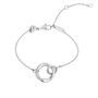 Personalised Glistering Eclipse Bracelet In Silver, thumbnail 1 of 2
